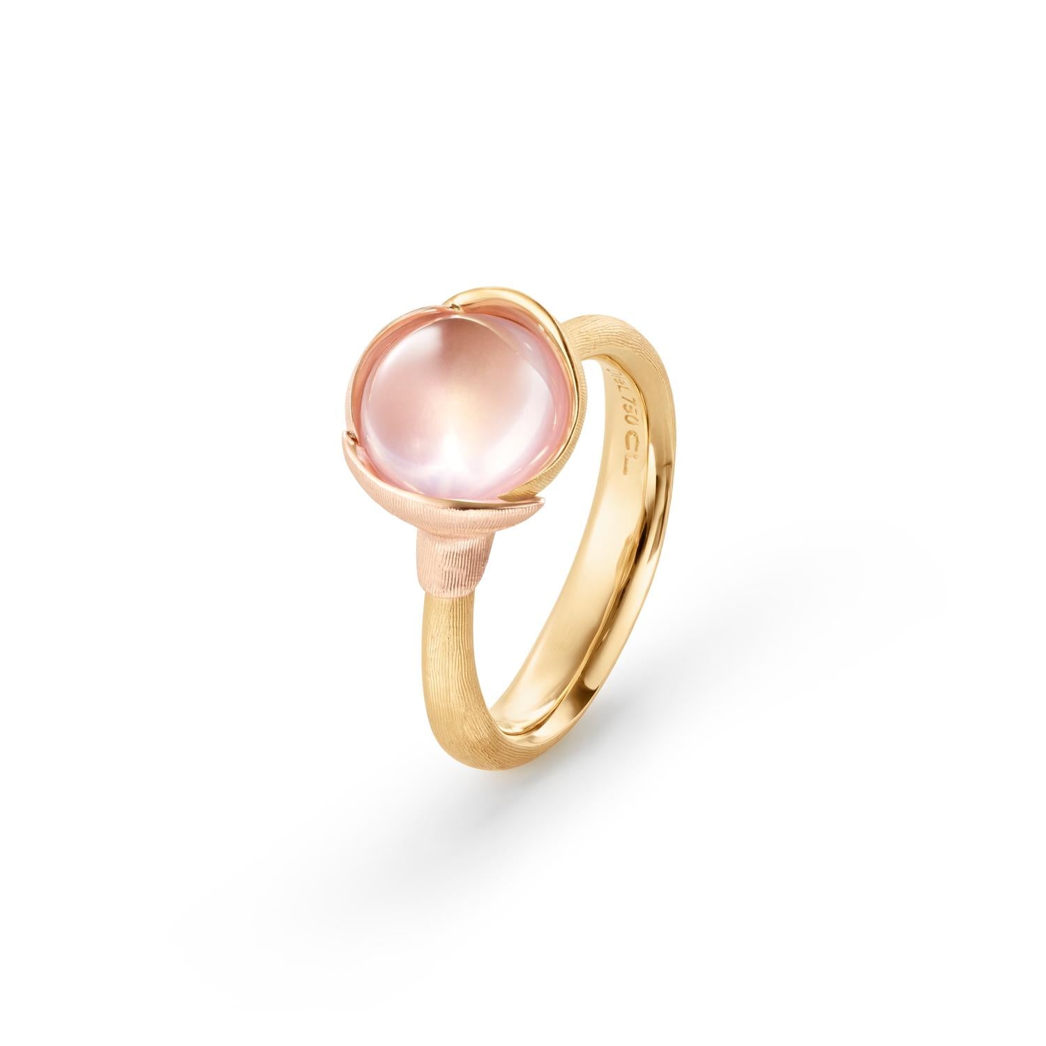 Ole Lynggaard Lotus Ring Rose Quartz size 1 