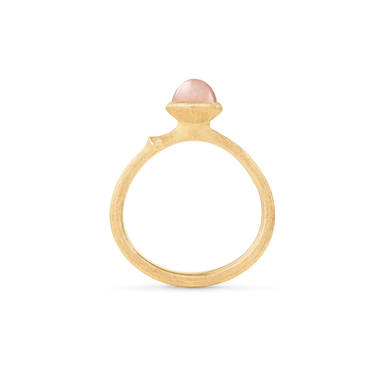Ole Lynggaard Blush Moonstone Lotus Ring size 0 profile