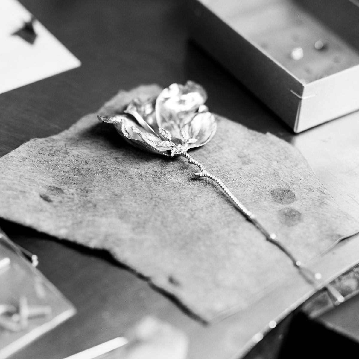 Ole Lynggaard Wild Rose Brooch