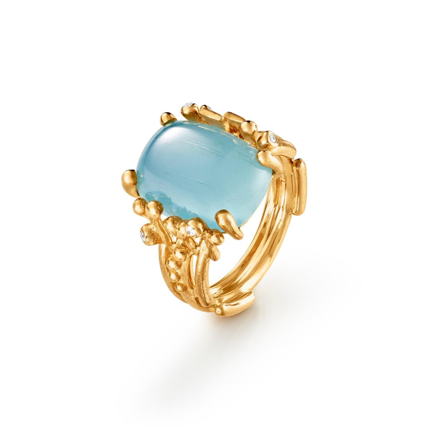 Ole Lynggaard Aquamarine BoHo ring medium