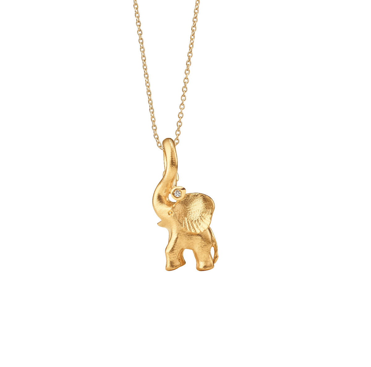 Ole Lynggaard Elephant Charm Yellow Gold - Medium