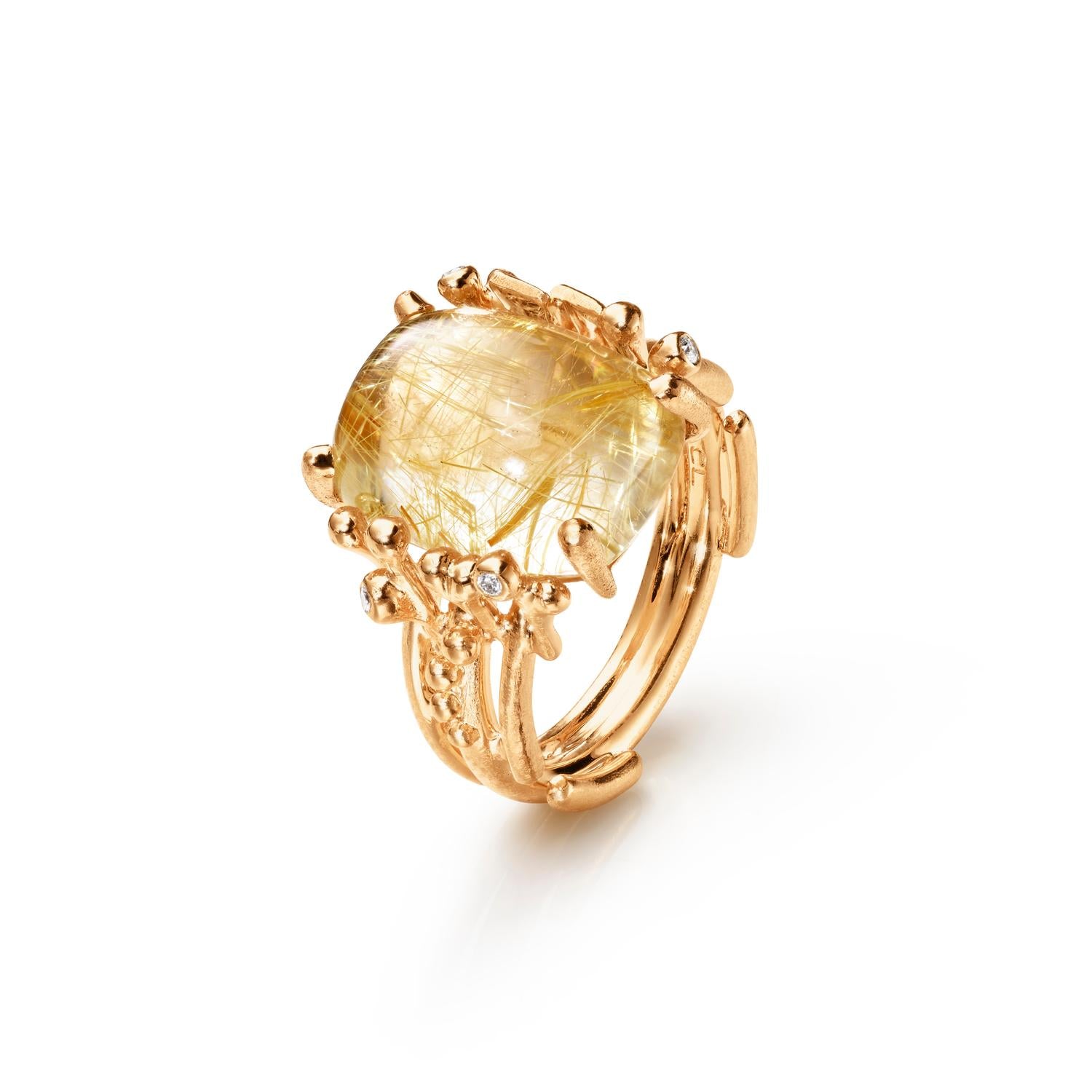 Ole Lynggaard BoHo ring with Rutile Quartz Medium 