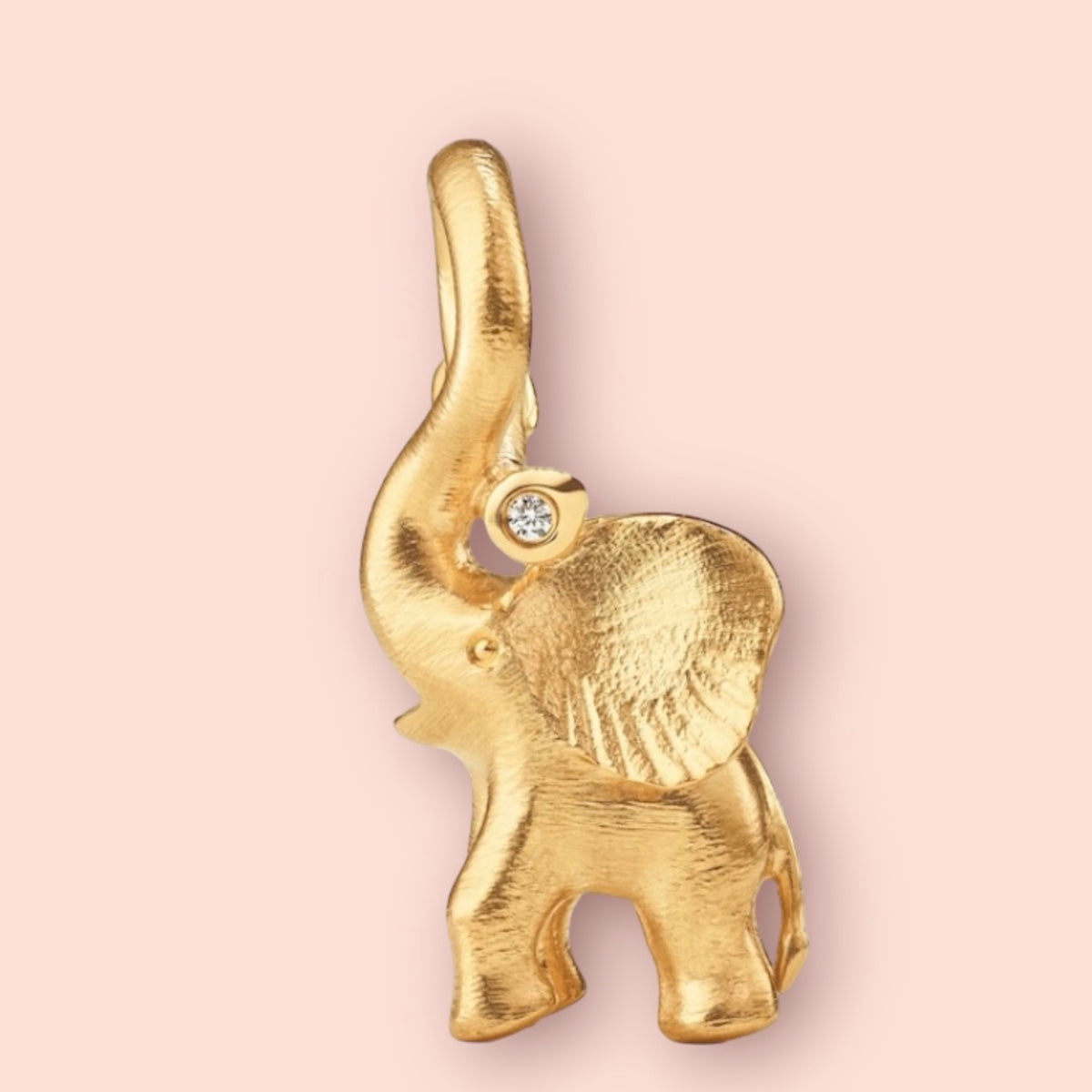 Ole Lynggaard Elephant Charm Yellow Gold - Medium