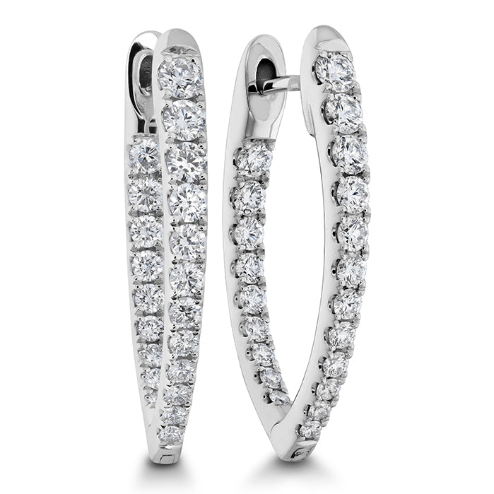 Trewarne Diamond hoop earrings