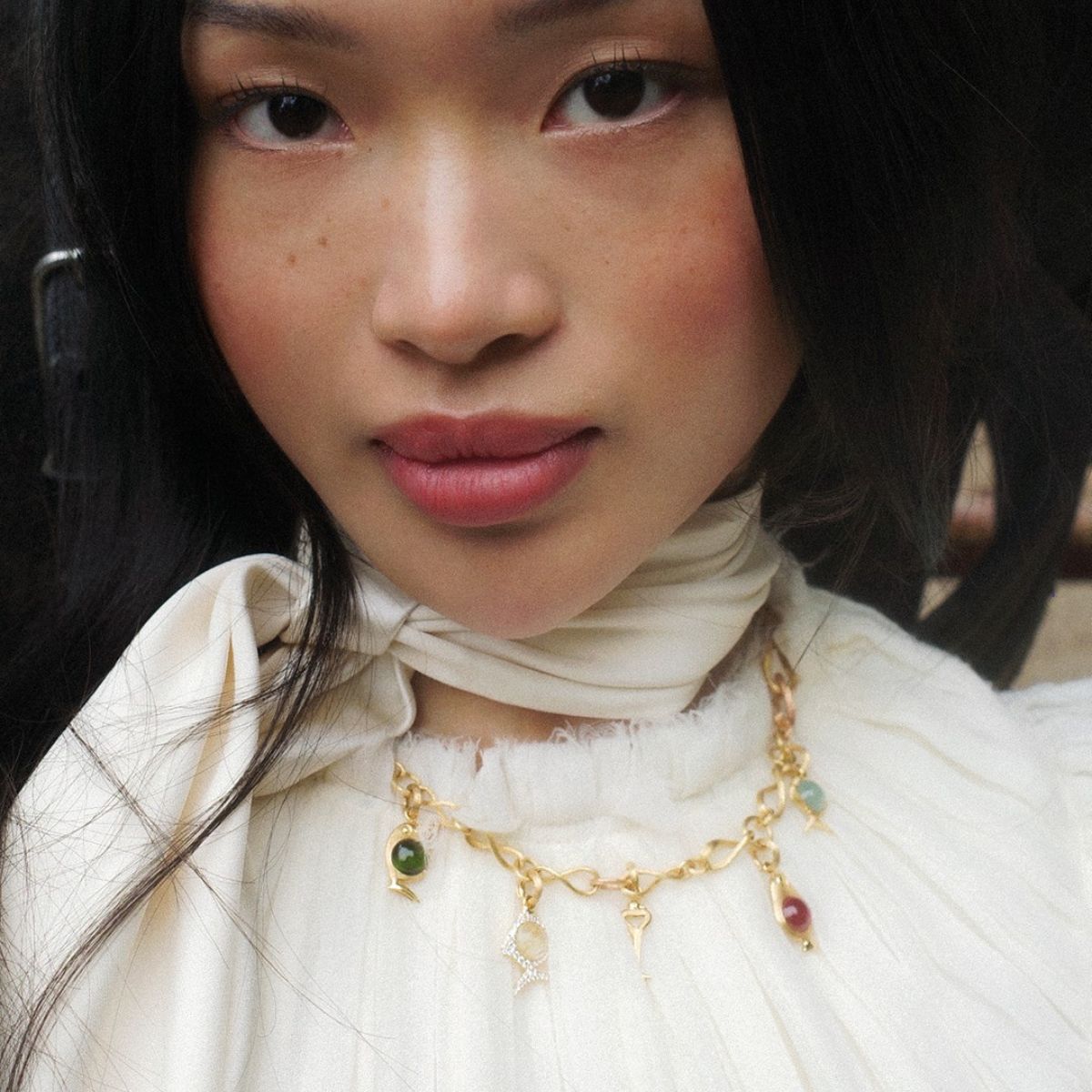 Ole Lynggaard love collier with bird family and fish charms
