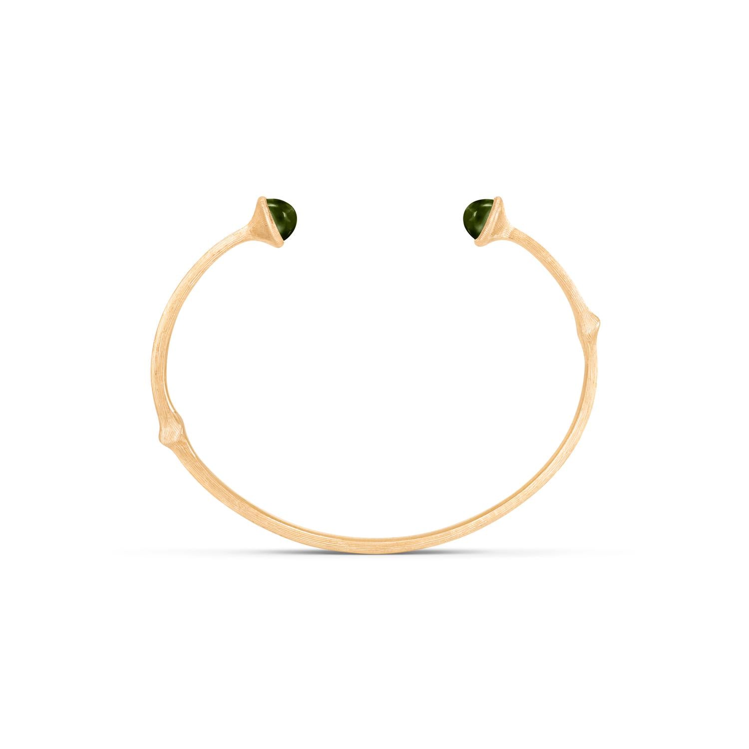 Ole Lynggaard Green Tourmaline Nature Bangle