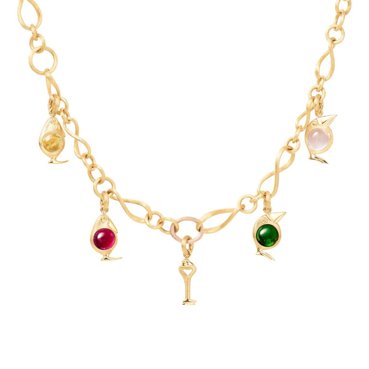 Ole Lynggaard Bird Family on Love bracelet small