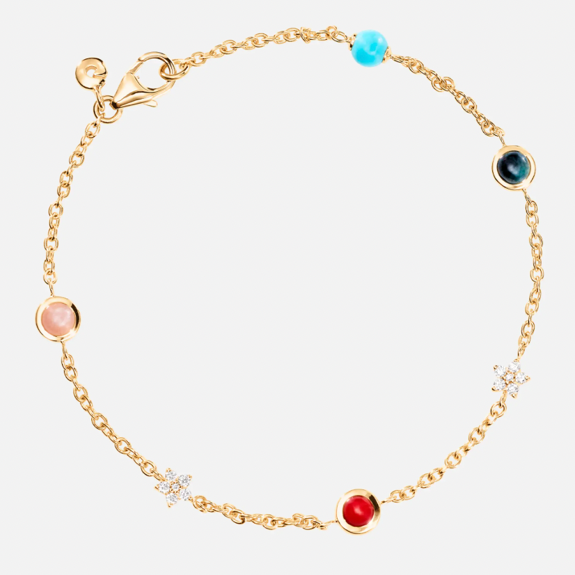 Ole Lynggaard shooting star bracelet mix gemstones