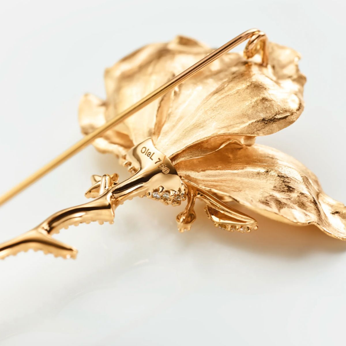 Ole Lynggaard Wild Rose Brooch Medium