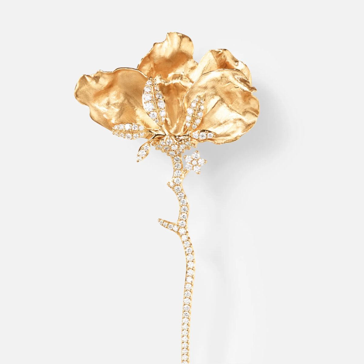 Ole Lynggaard Wild Rose Brooch Medium