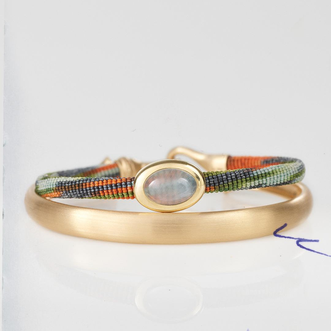 Ole Lynggaard Life bracelet Tropic with Aquamarine 