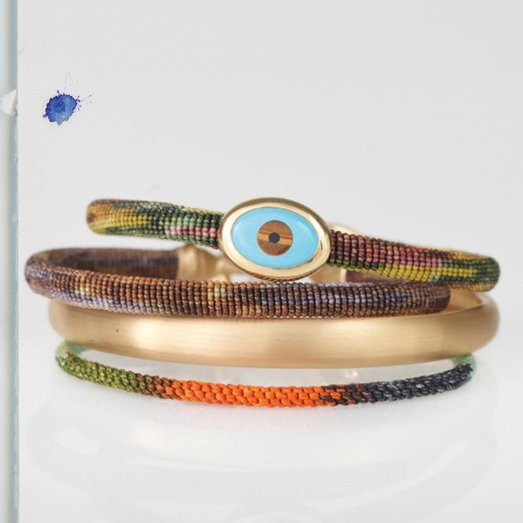 A collection of Ole Lynggaard Life bracelets