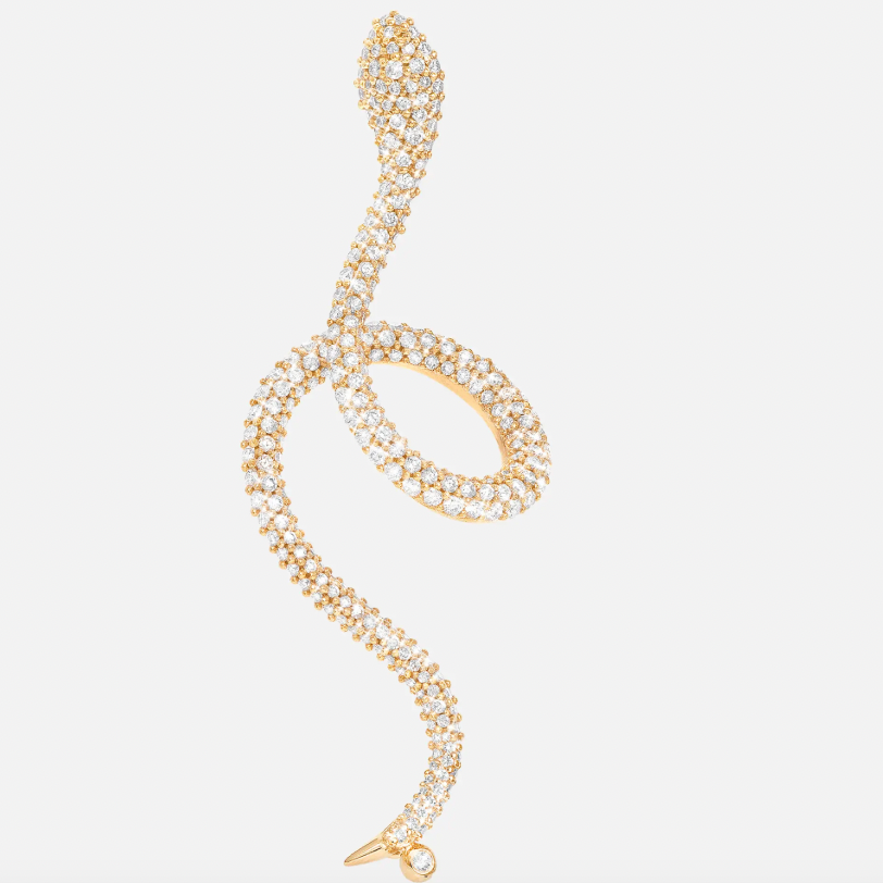 Pave Snake Earring single