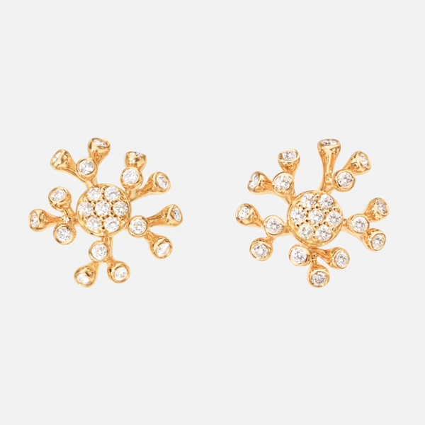 Wild Rose diamond earrings