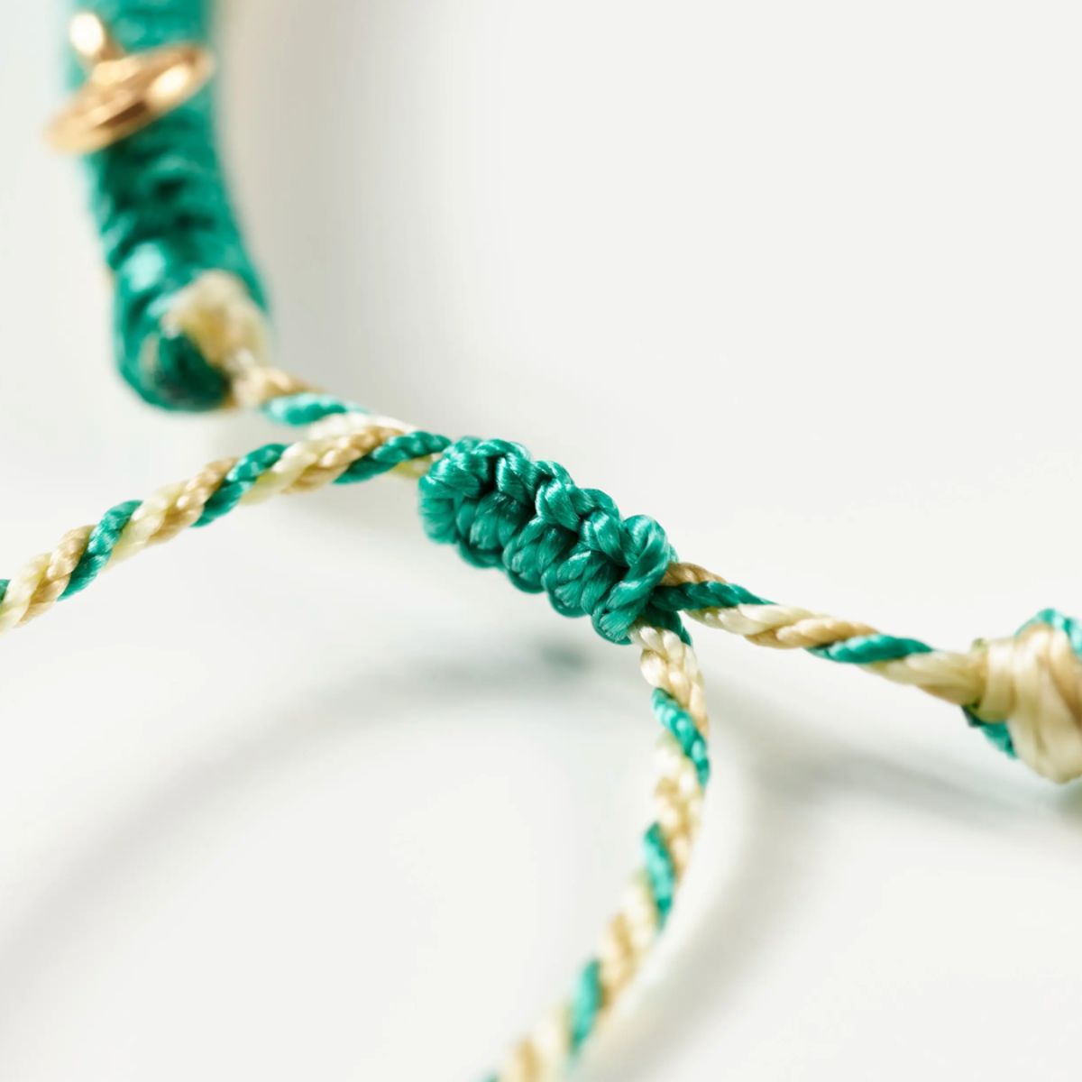 Ole Lynggaard Life bracelet Laguna close up of tie tassle