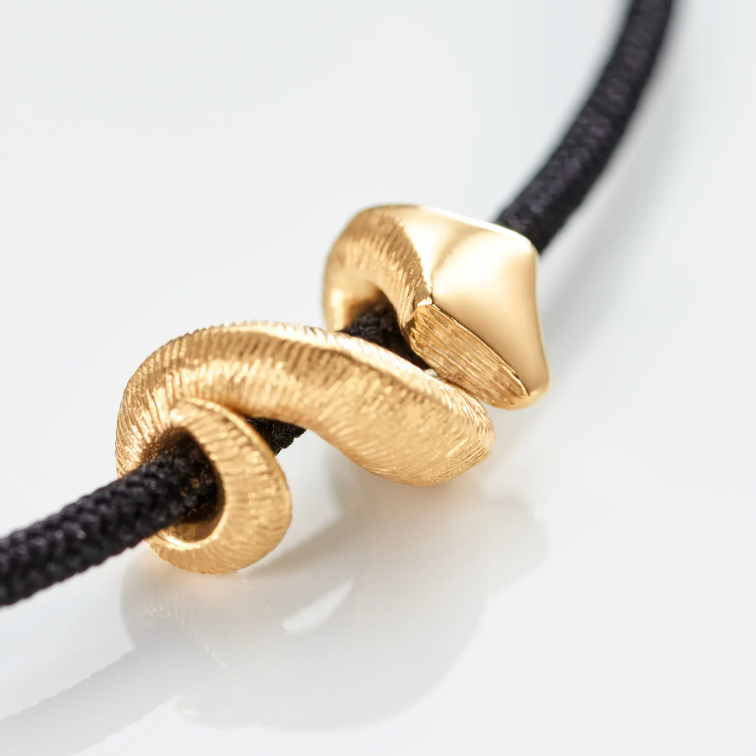 OLC snakes string bracelet in black