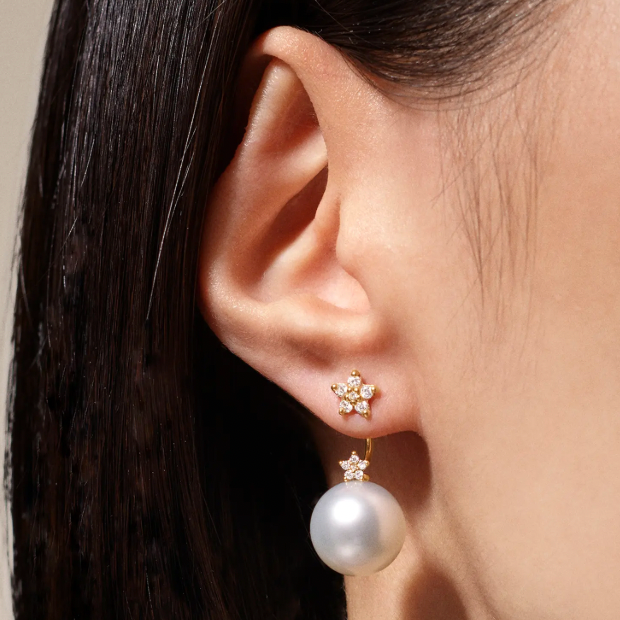 OLC pendant for earring shooting star with pearls