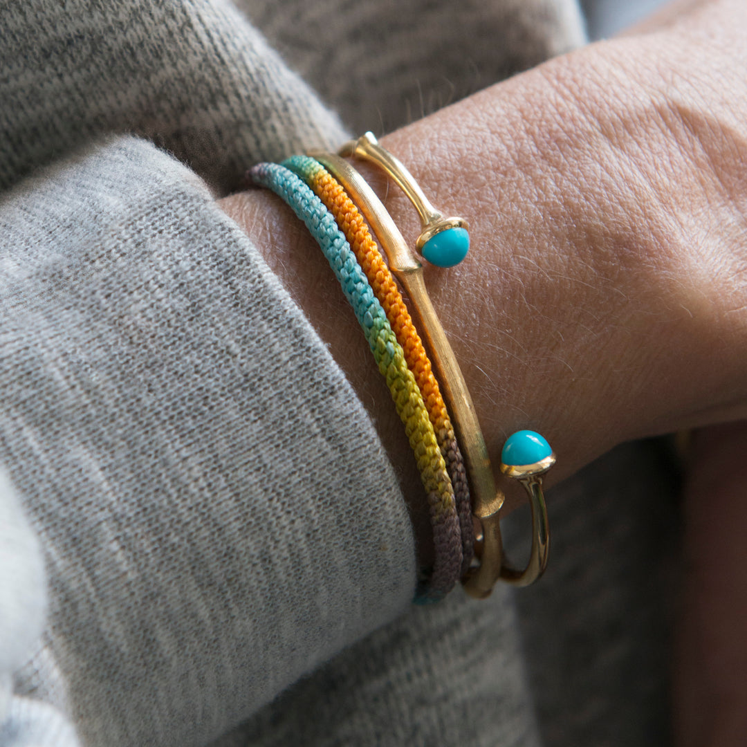 Lady wearing Ole Lynggaard Bracelets