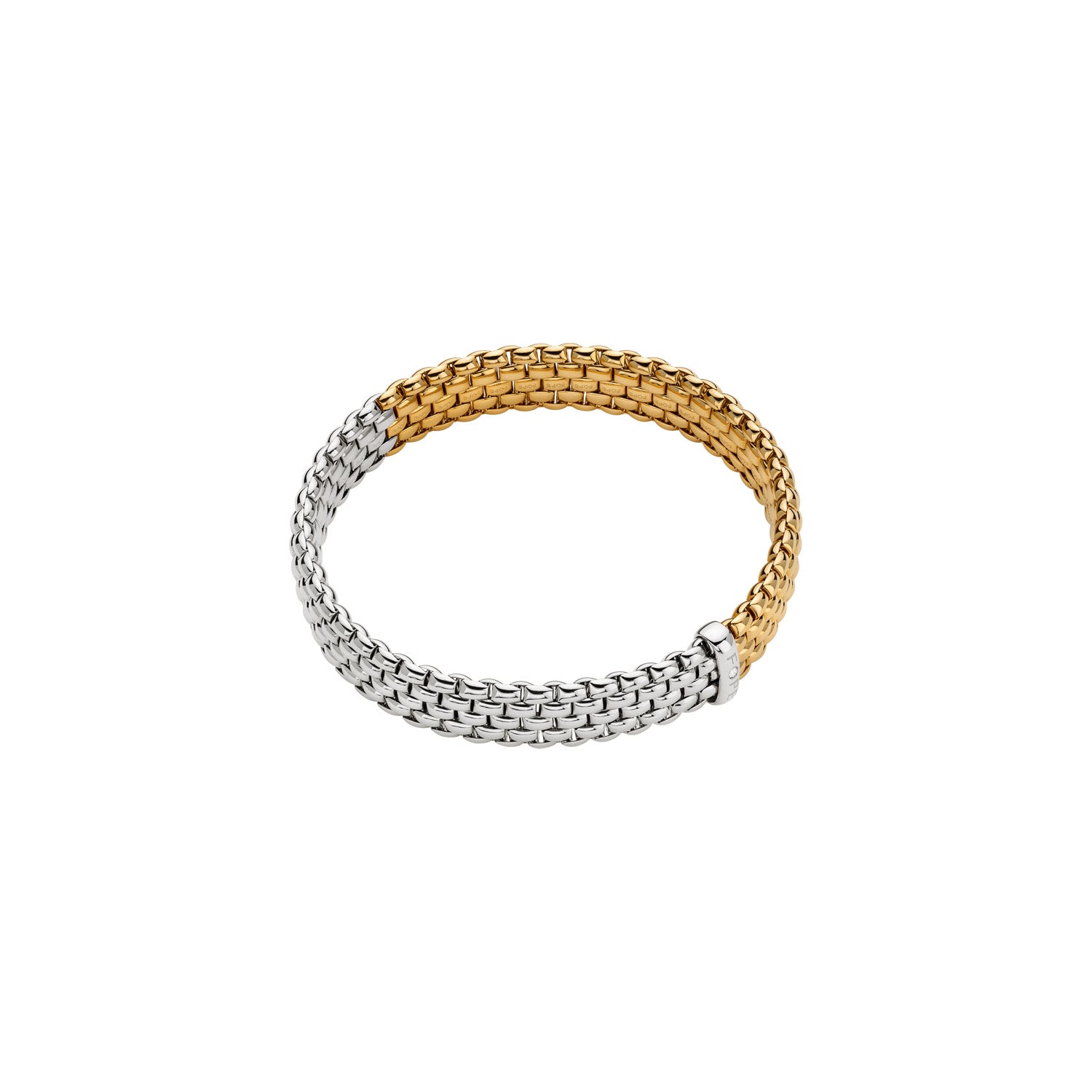 Fope Panorama BiColor Essentials Bracelet yellow and white 