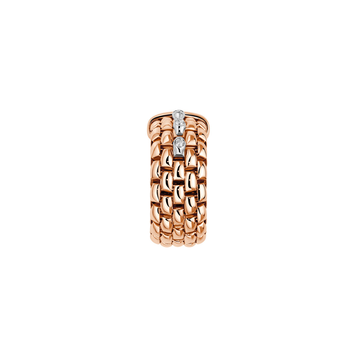 Fope Panorama RIng side view in Rose Gold