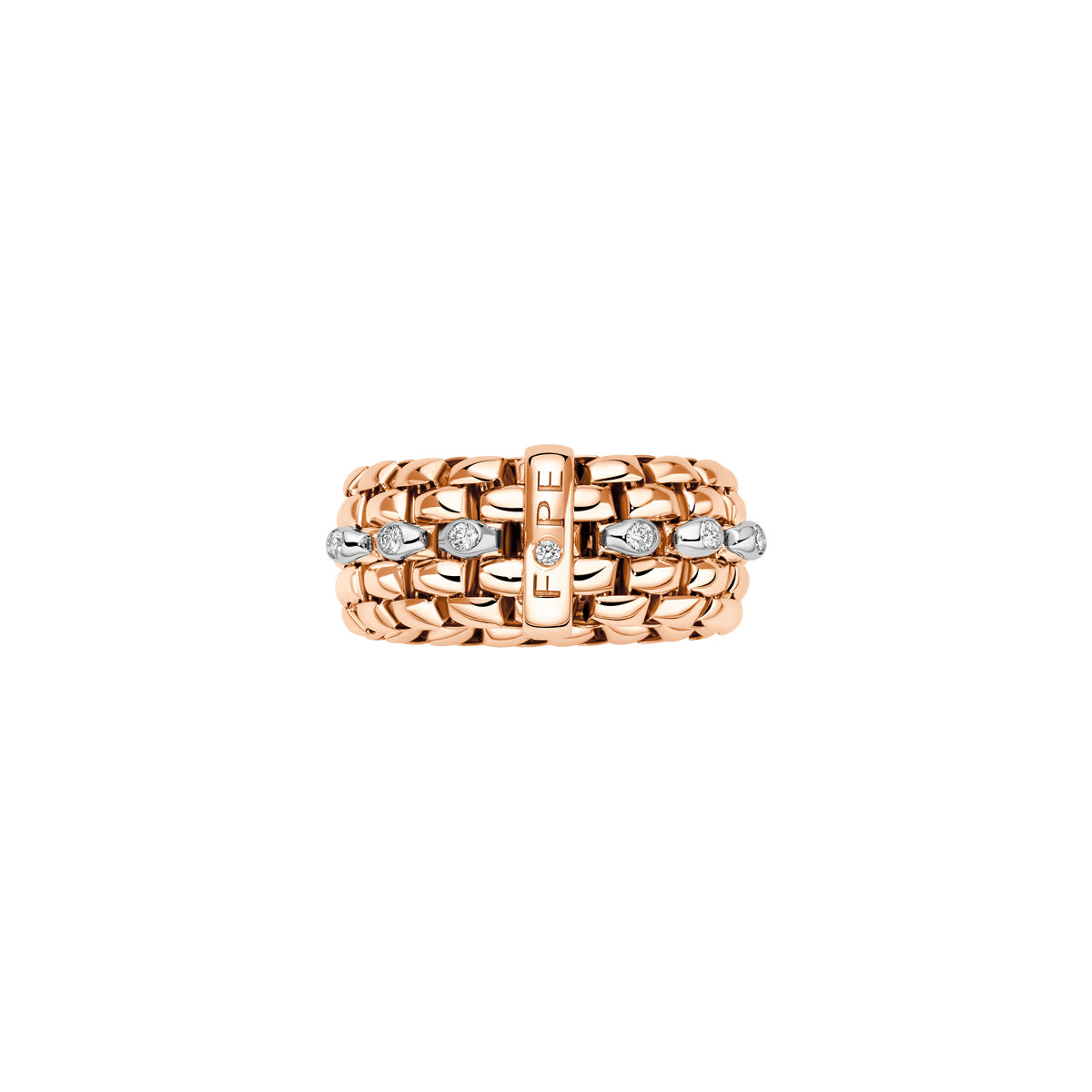 Fope Panorama RIng in Rose Gold 