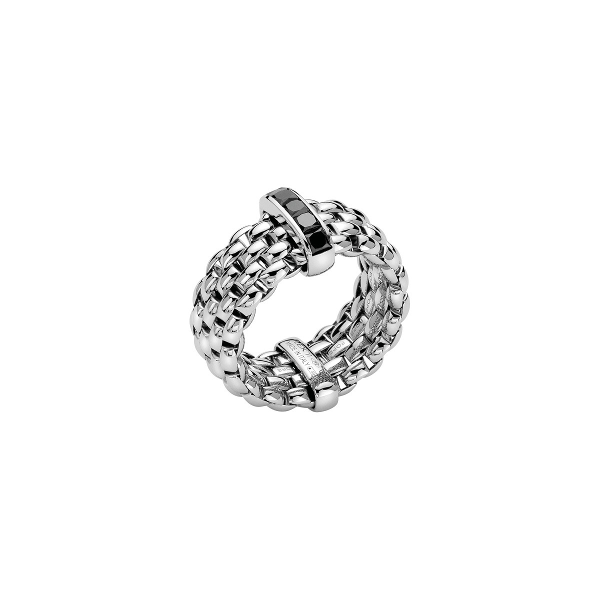 Fope Panorama Ring in white gold with square back diamonds