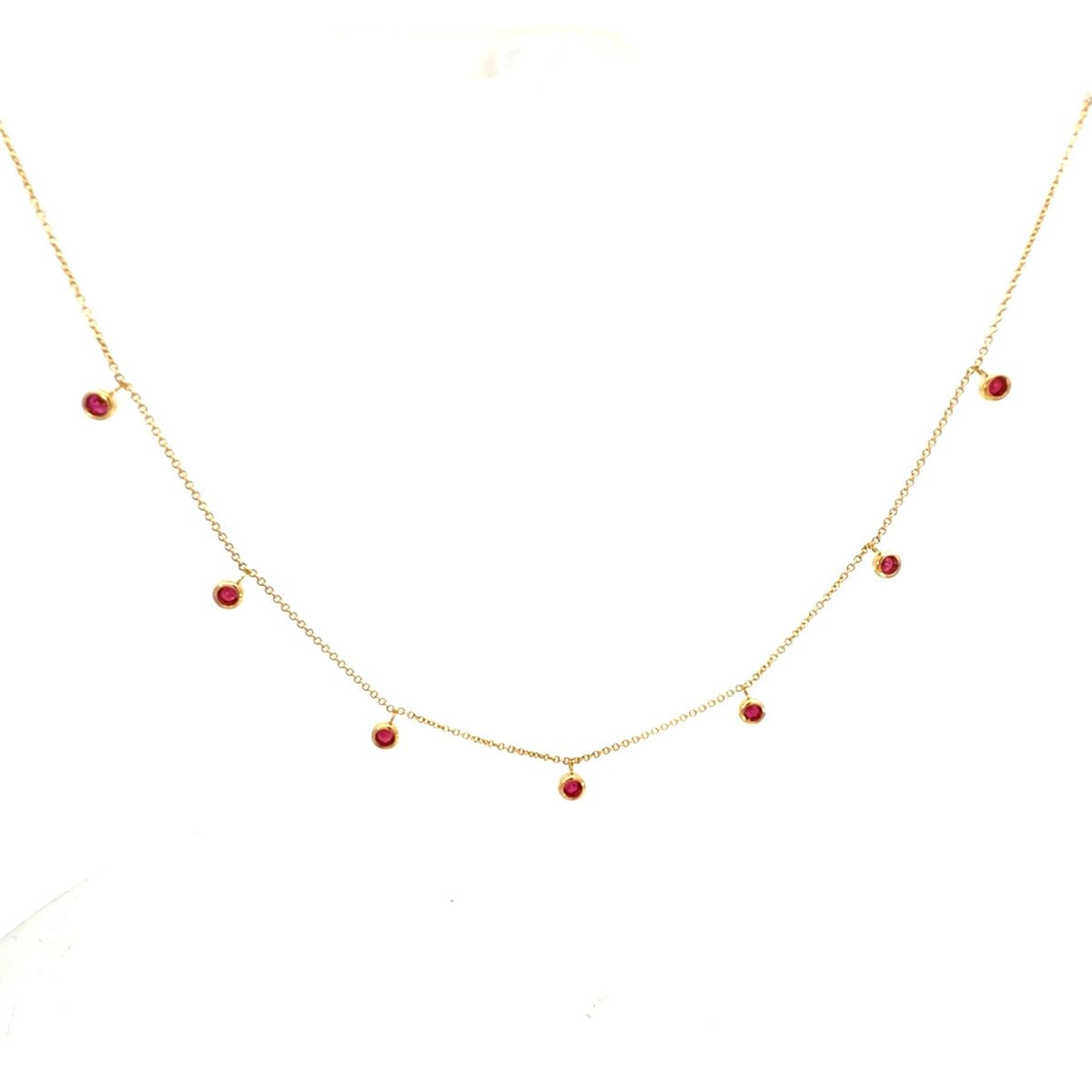 Ruby necklace by Trewarne Jewellers