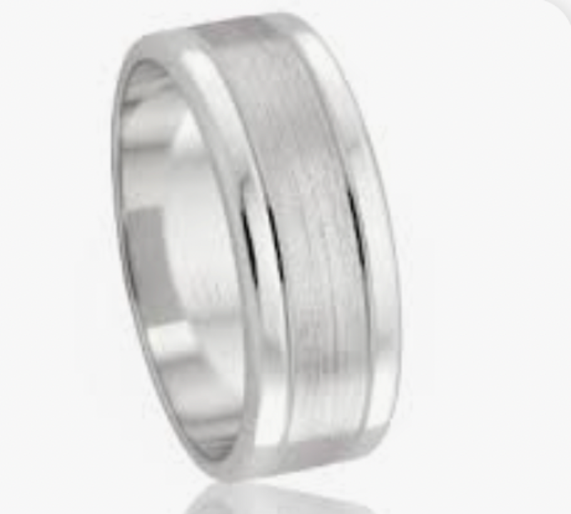 Trewarne gents wedding band Saturn design