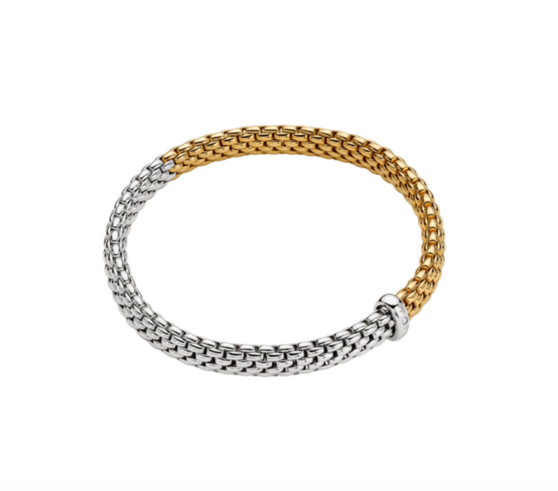 Fope Vendôme Gold Bracelet with Diamond 2tone Yellow gold and White Gold