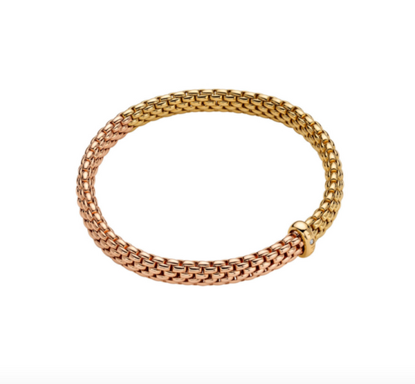 Fope Vendôme Gold Bracelet with Diamond 2tone Yellow gold and Rose Gold