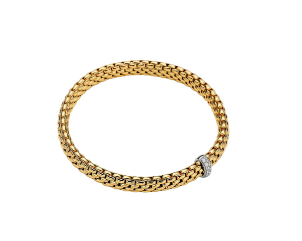 Fope Vendôme Gold Bracelet with Diamonds Yellow Gold