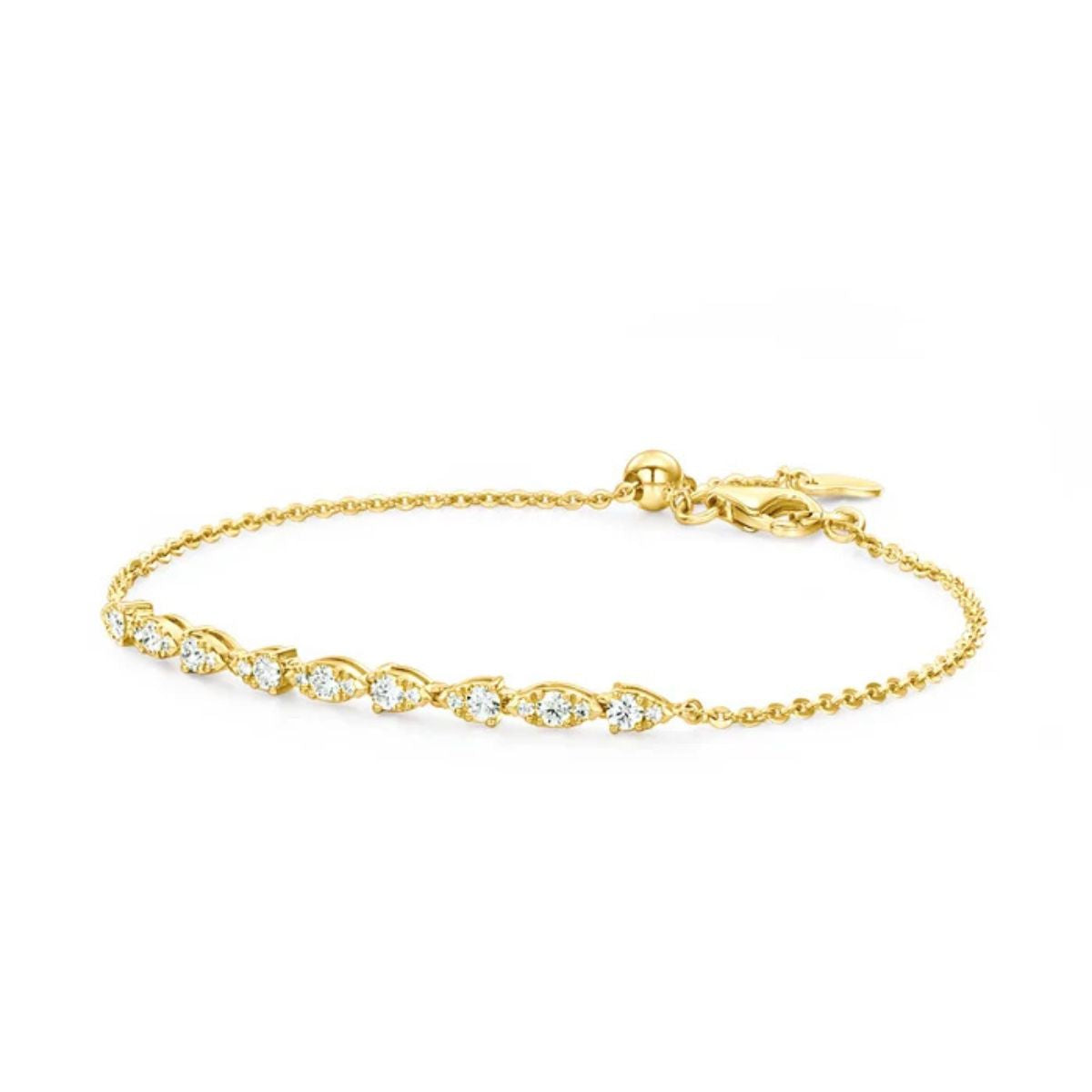 Hearts on Fire yellow gold Aerial bracelet
