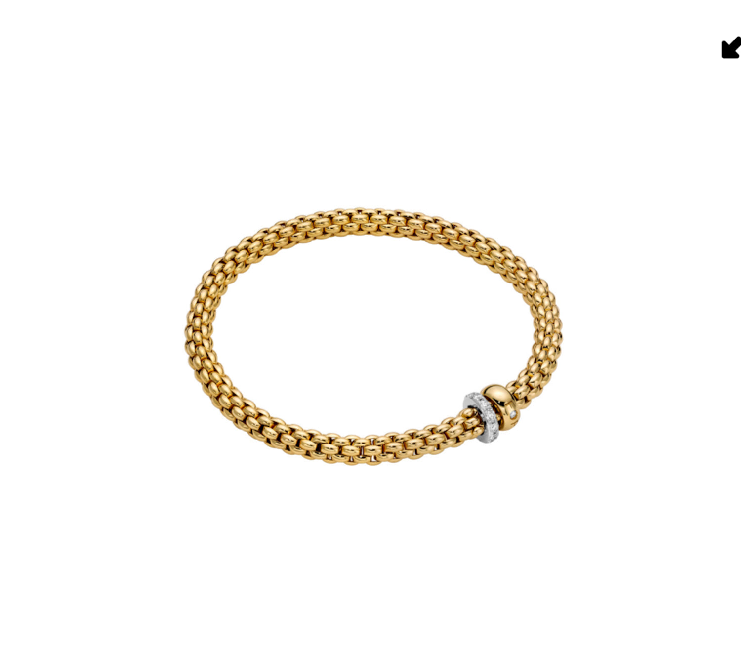 Fope Solo bracelet single diamond rondel