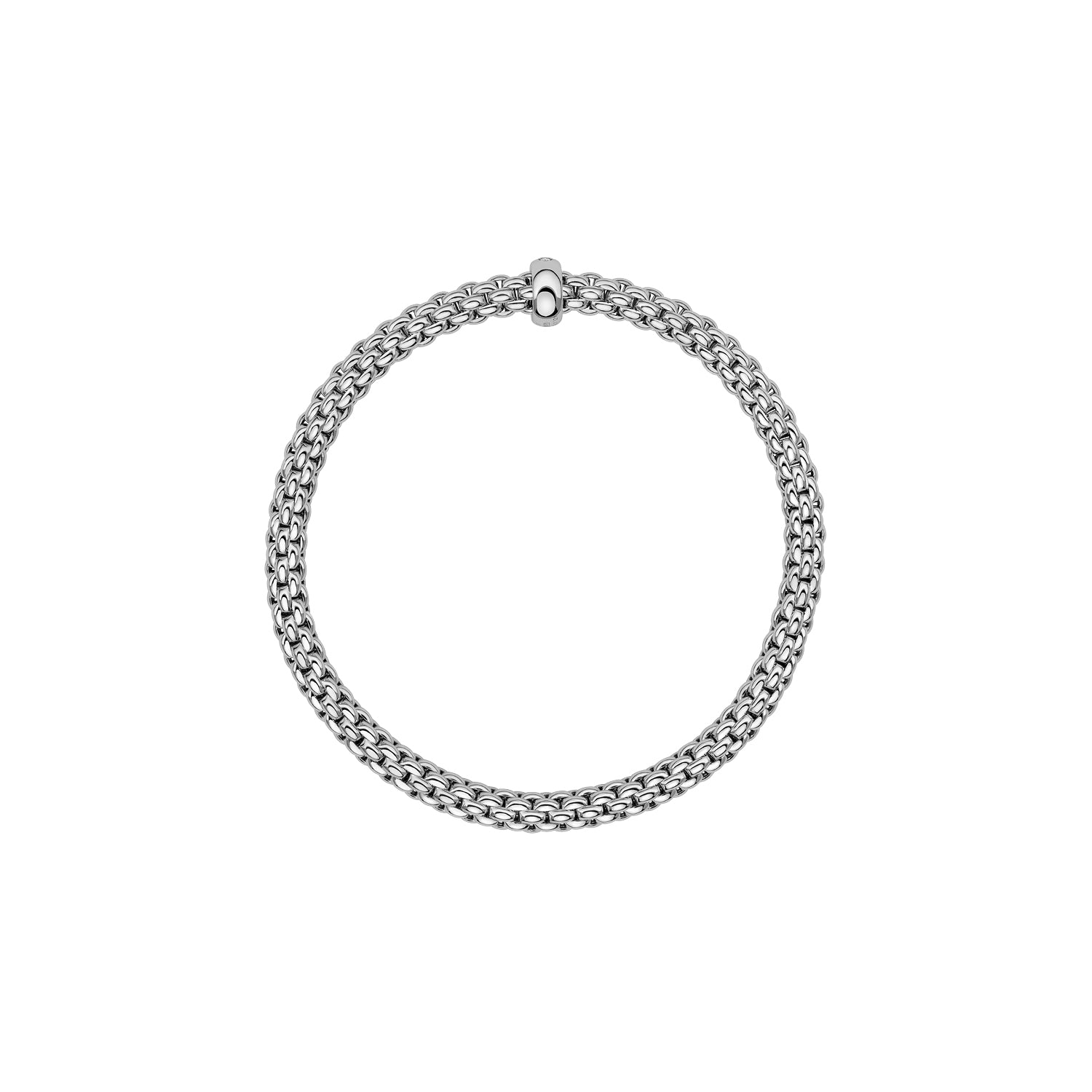 Fope Solo Essential Bracelet in White Gold