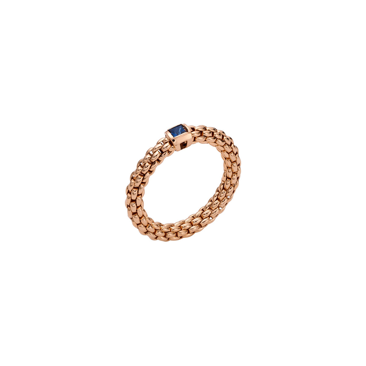 Fope Souls Ring in Rose Gold with blue sapphire