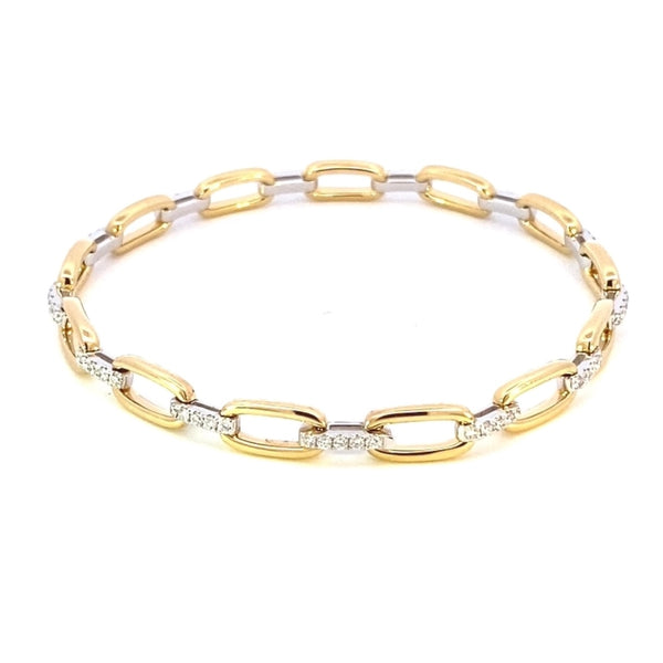 Trewarne Heritage 18ct Yellow and White Gold Diamond Link Bracelet