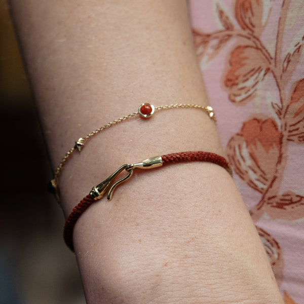 Shooting Star Bracelet - Coral - Diamond