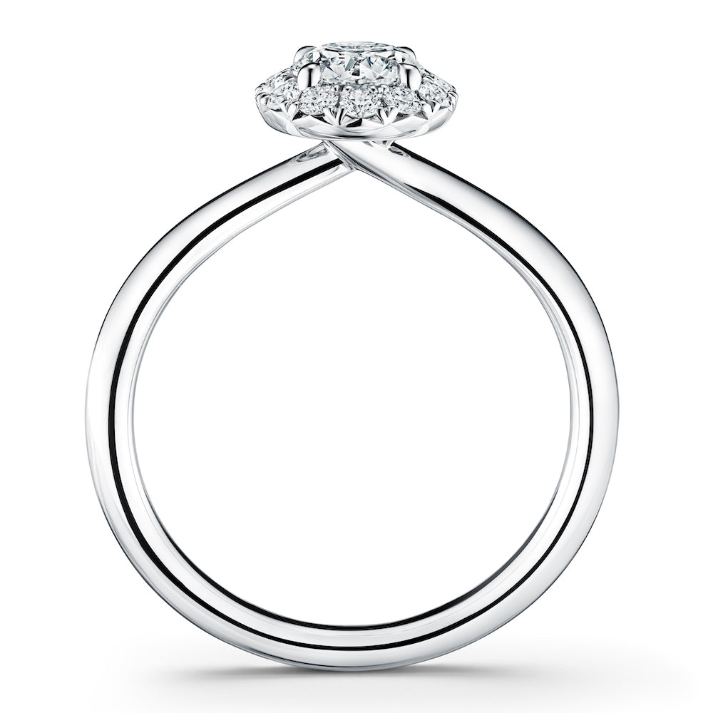 Hearts on Fire Vela Halo Ring 0.70ct