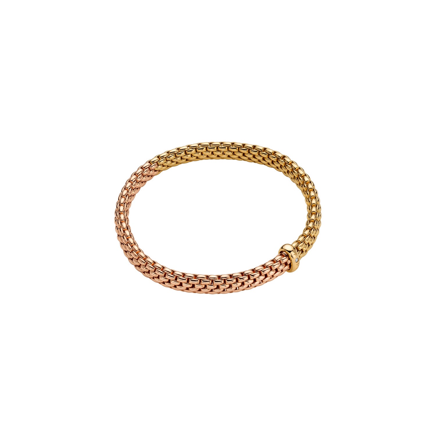 Fope Vendome Essentials BiColour Bracelet in rose and yellow gold