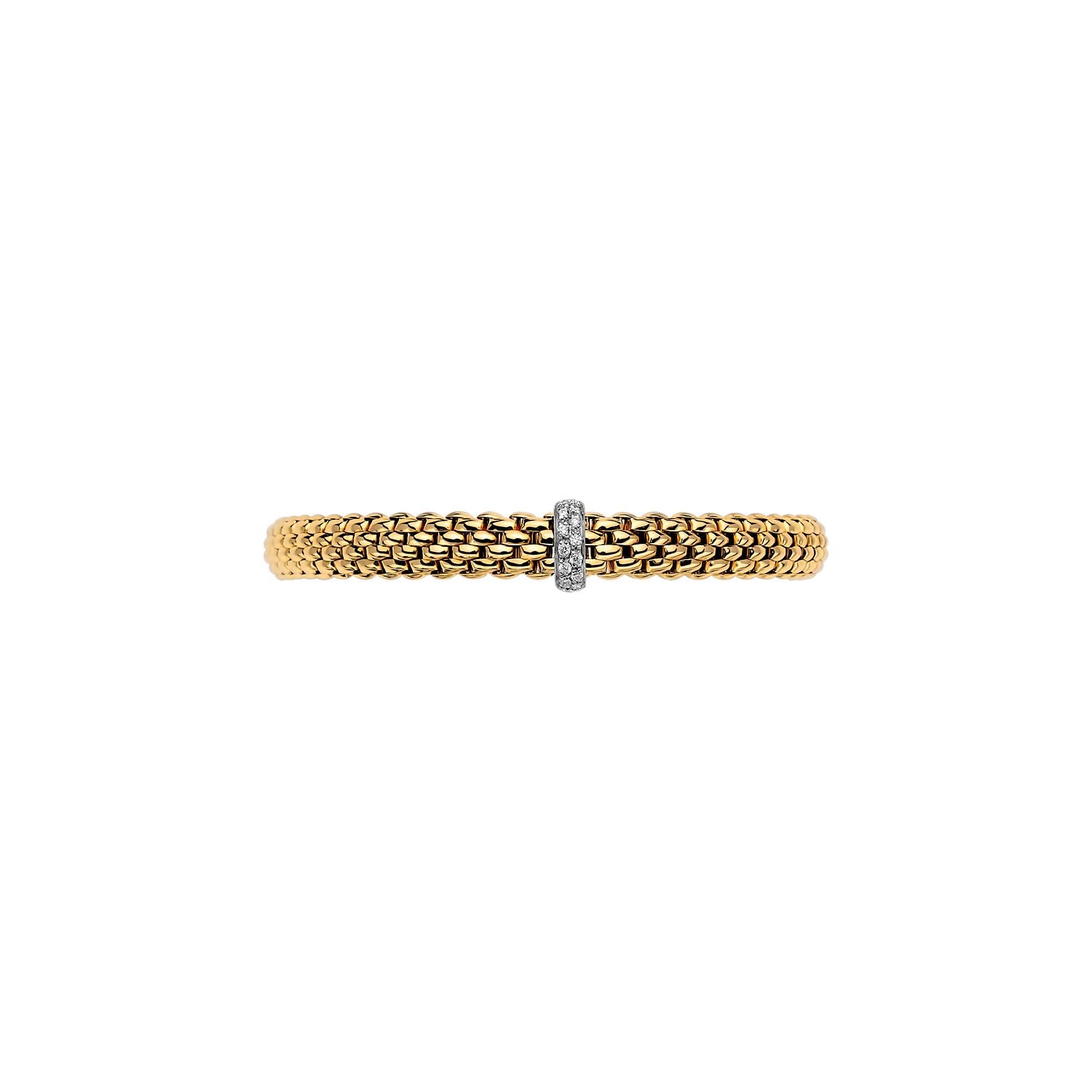 Fope Vendome Yellow Gold Diamond Rondel bracelet