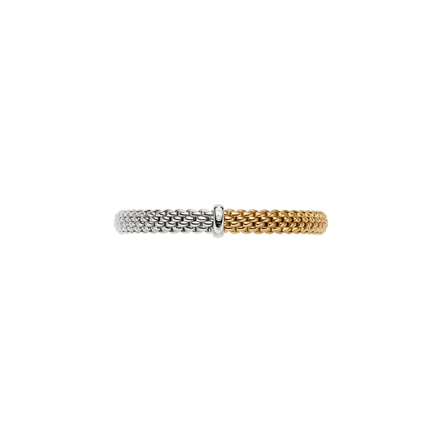 Fope Vendome Essentials BiColour Bracelet in white and yellow gold