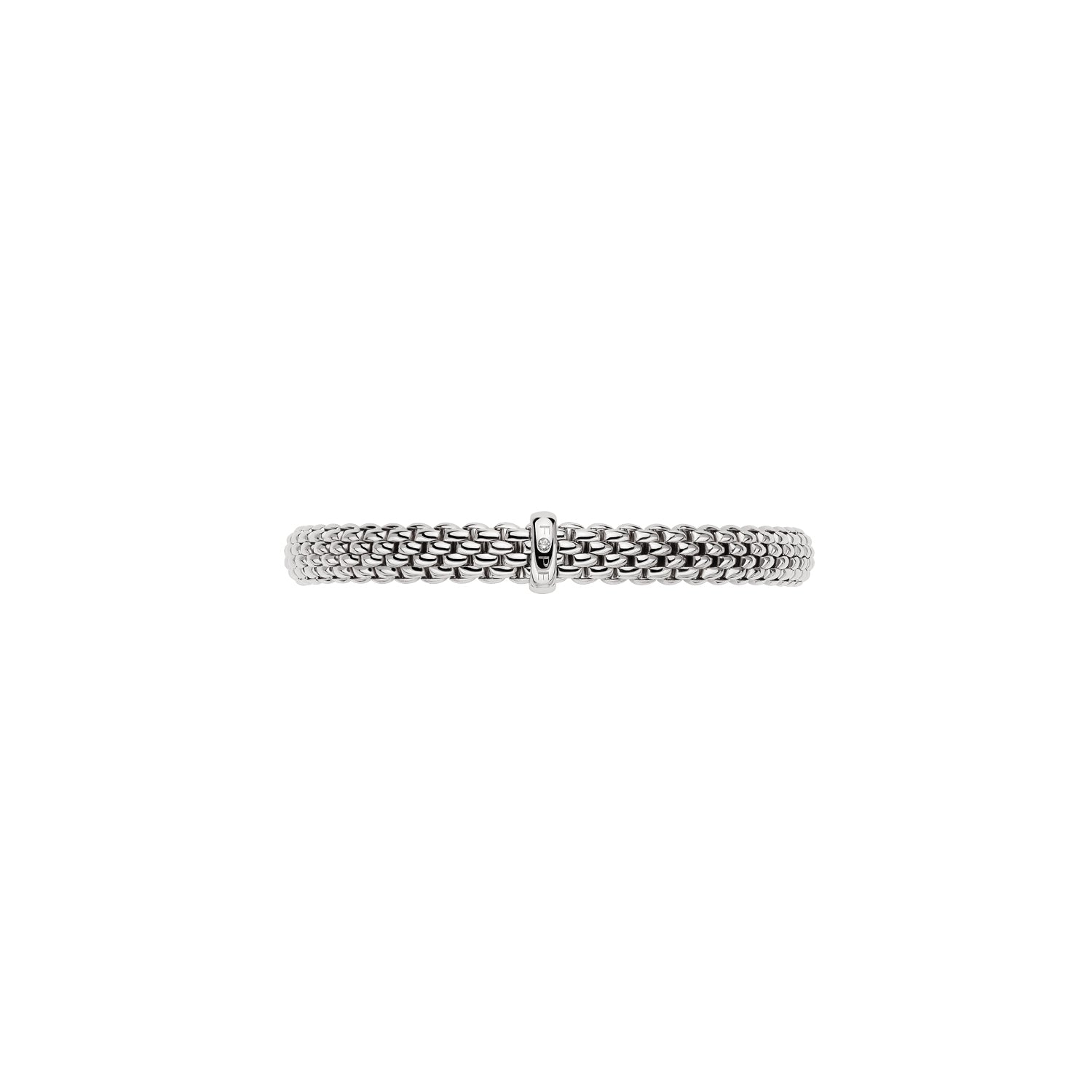 Fope Vendome Essentials Bracelet in White Gold front on view