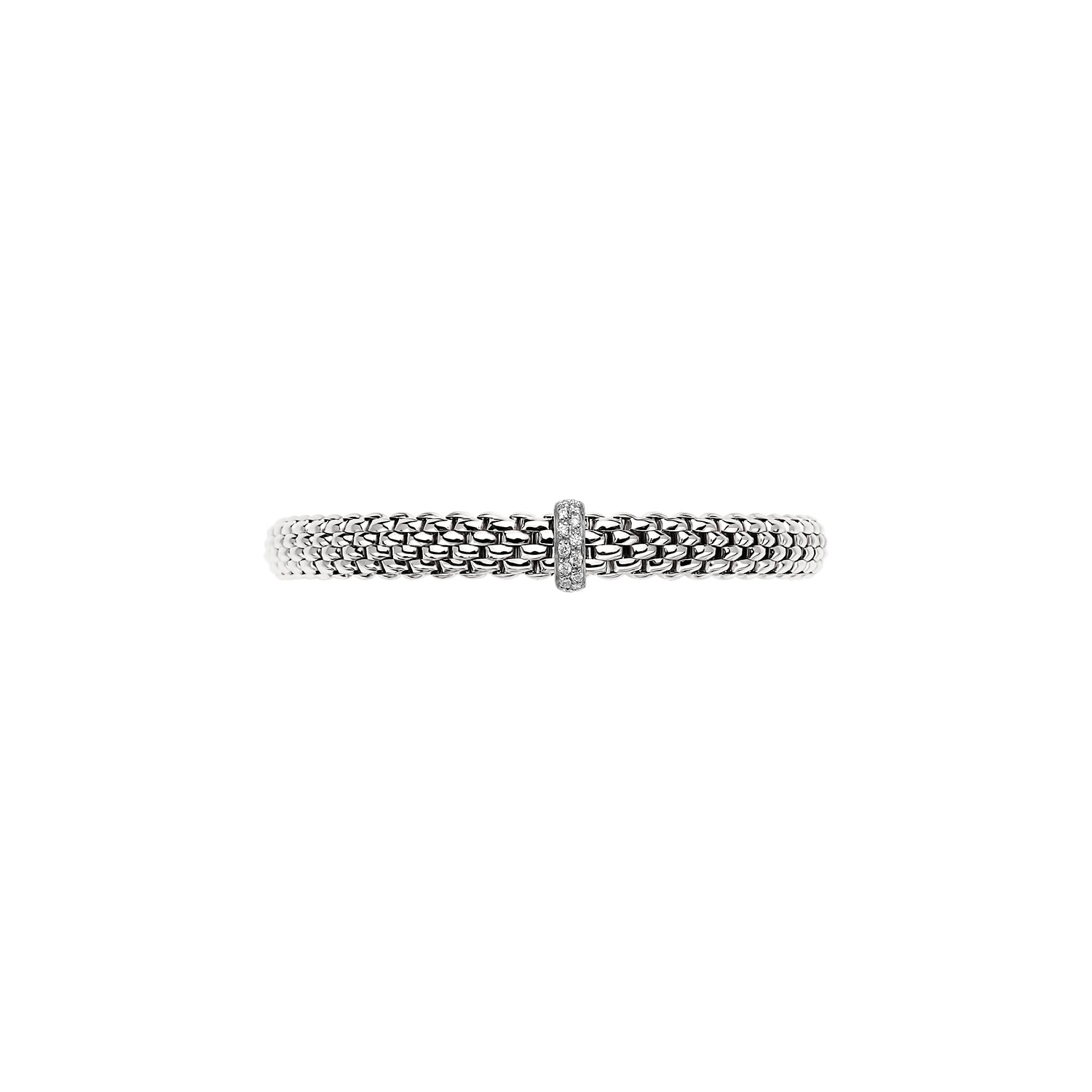 Fope Vendome Diamond Rondel white gold bracelet face on image