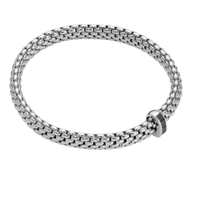 Black diamonds in white gold vendome bracelet