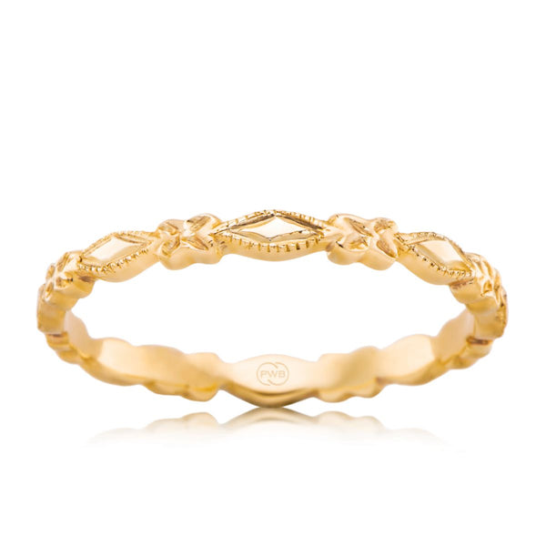 Vintage Style Gold Band