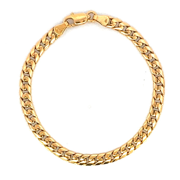 Cuban Link Gold Bracelet - Handmade - 18ct