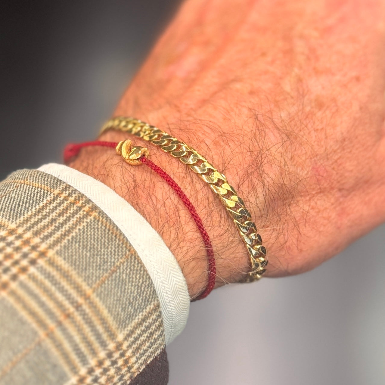 Cuban Link Gold Bracelet - Handmade - 18ct