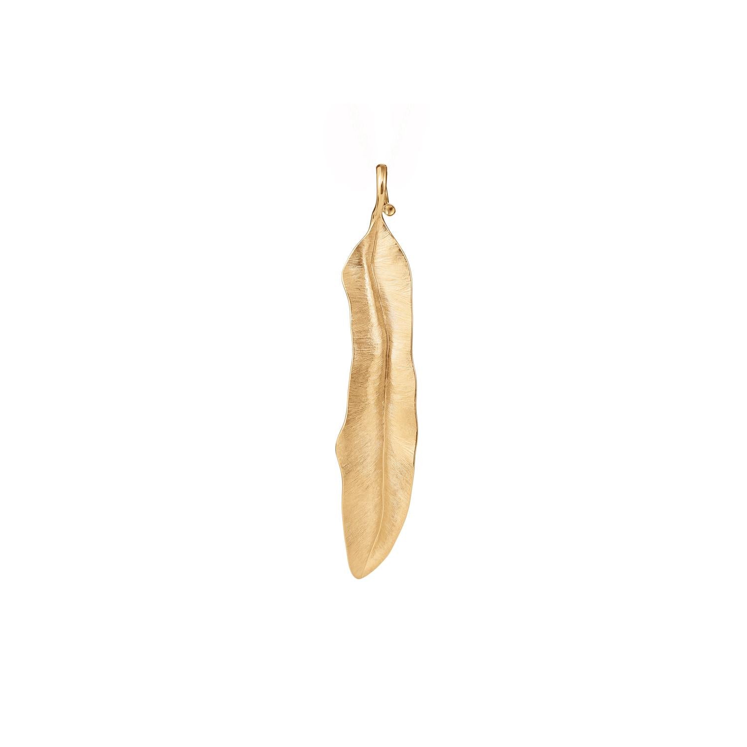 Ole Lynggaard Medium Gold Leaves pendant