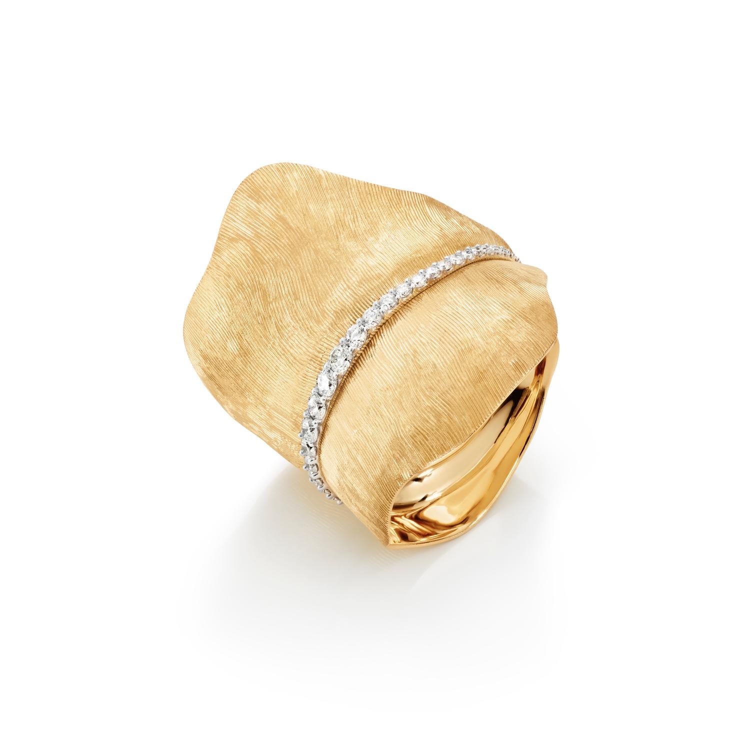 Ole Lynggaard Leaves Ring Large Pave
