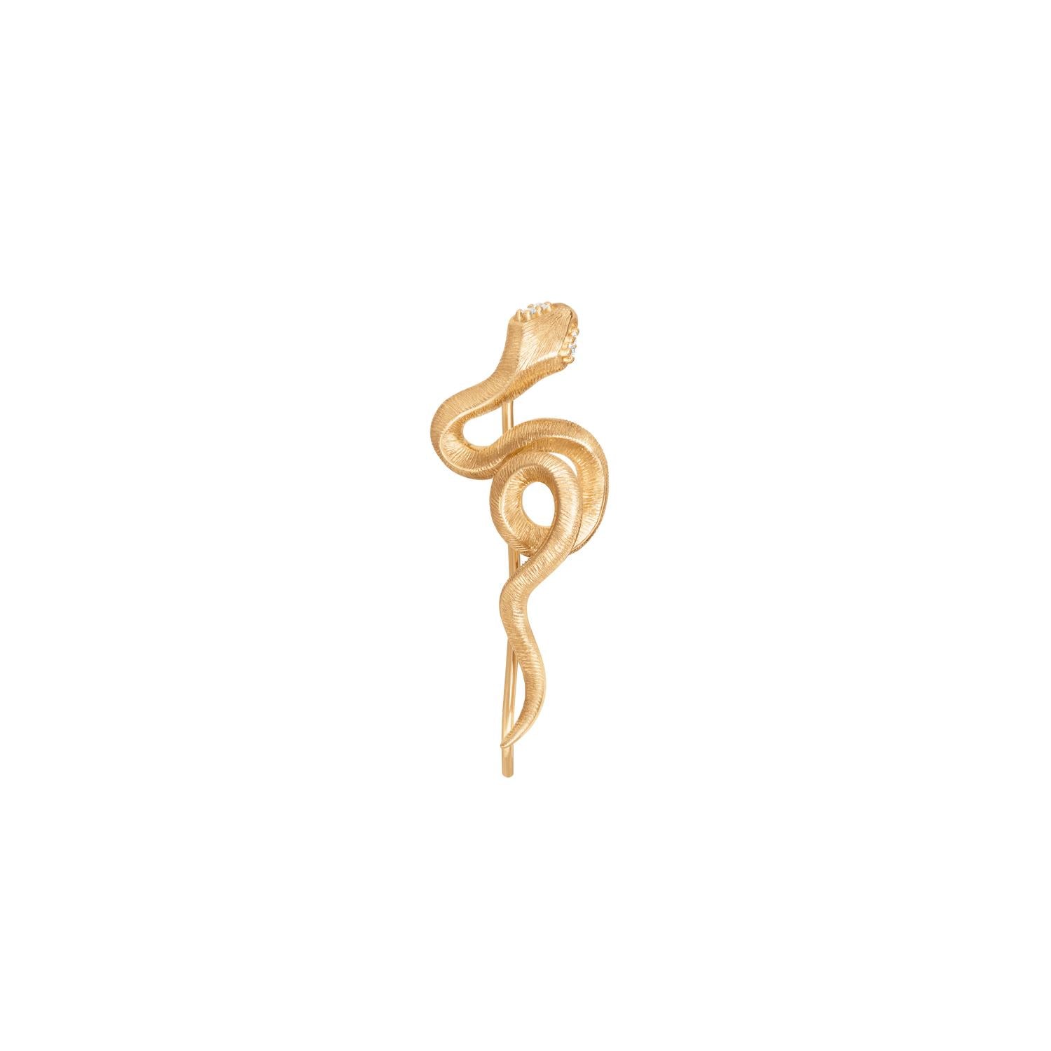 Ole Lynggaard Gold Snake Earring climber
